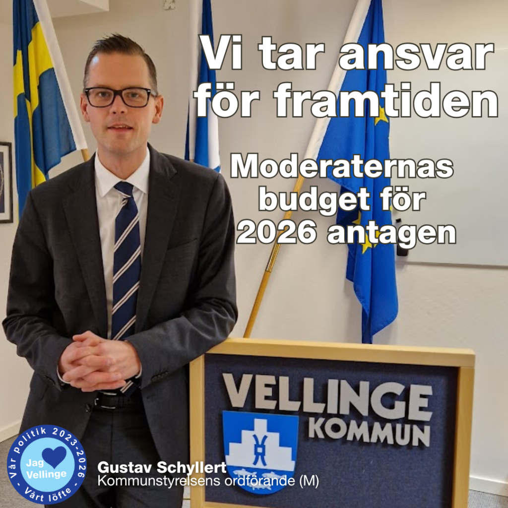 Gustav Schyllert (M), kommunstyrelsens ordförandes budgetanförande 2026