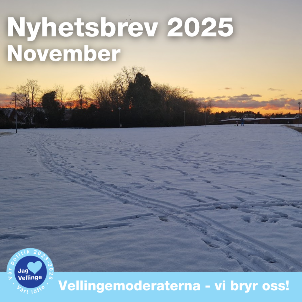 Vellingemoderaternas nyhetsbrev - november 2025